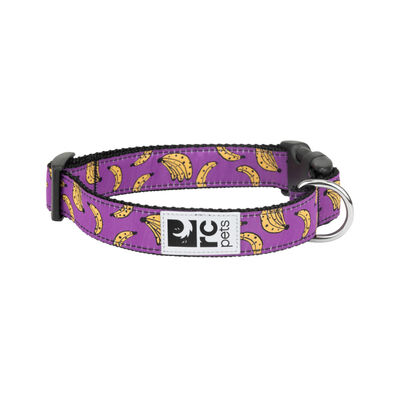 RC Pets 1" Dog Clip Collar Bananas, Large