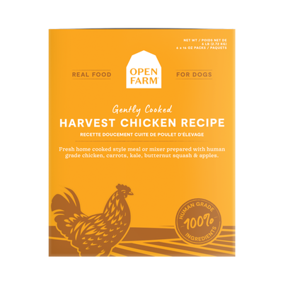 Open Farm Frozen Harvest Chicken Gently Cooked Recipe Human Grade Dog Food, 96-oz