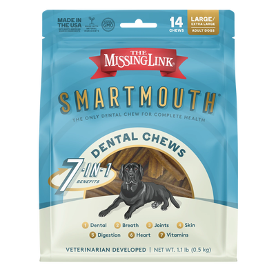 The Missing Link Smartmouth&trade; Dental Chews For Large/Extra Large Dogs 14 Count