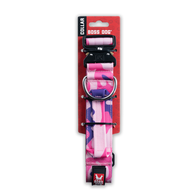 CAMO PINK COLLAR 1.5" WIDE LARGE (17"-22" ADJUSTABLE)