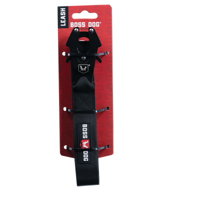 BLACK 4FT LEASH 1.25" WIDE