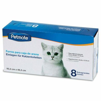 Petmate Litter Pan Liners 8 Count Jumbo
