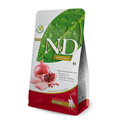 Farmina N&D Prime Chicken & Pomegranate Kitten Dry Cat Food, 3.3-lb