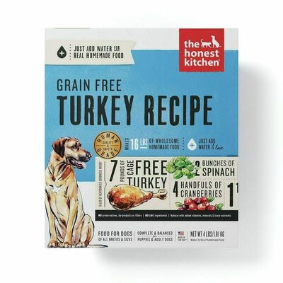 The Honest Kitchen Turkey Recipe Grain-Free Dehydrated Dog Food