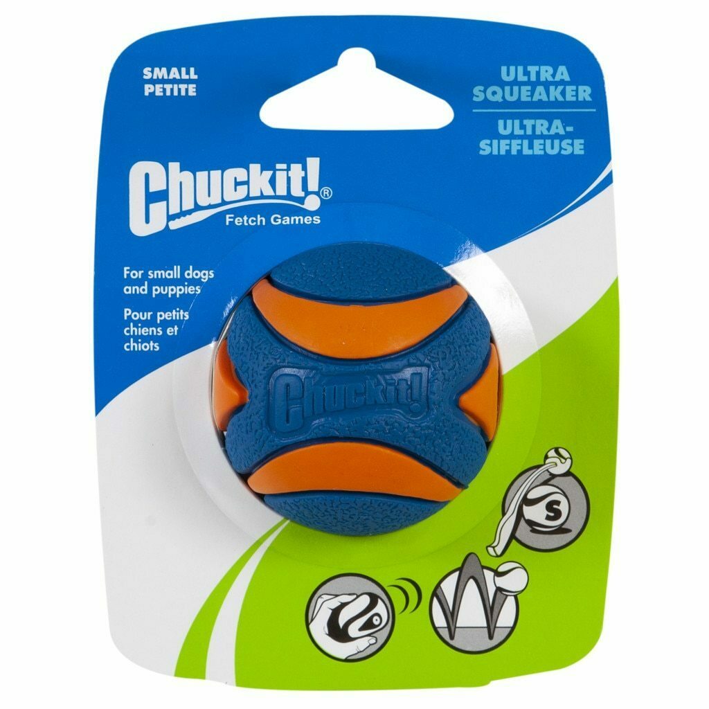Chuckit! Small Ultra Squeaker Ball Dog Toy, 1-count image number null