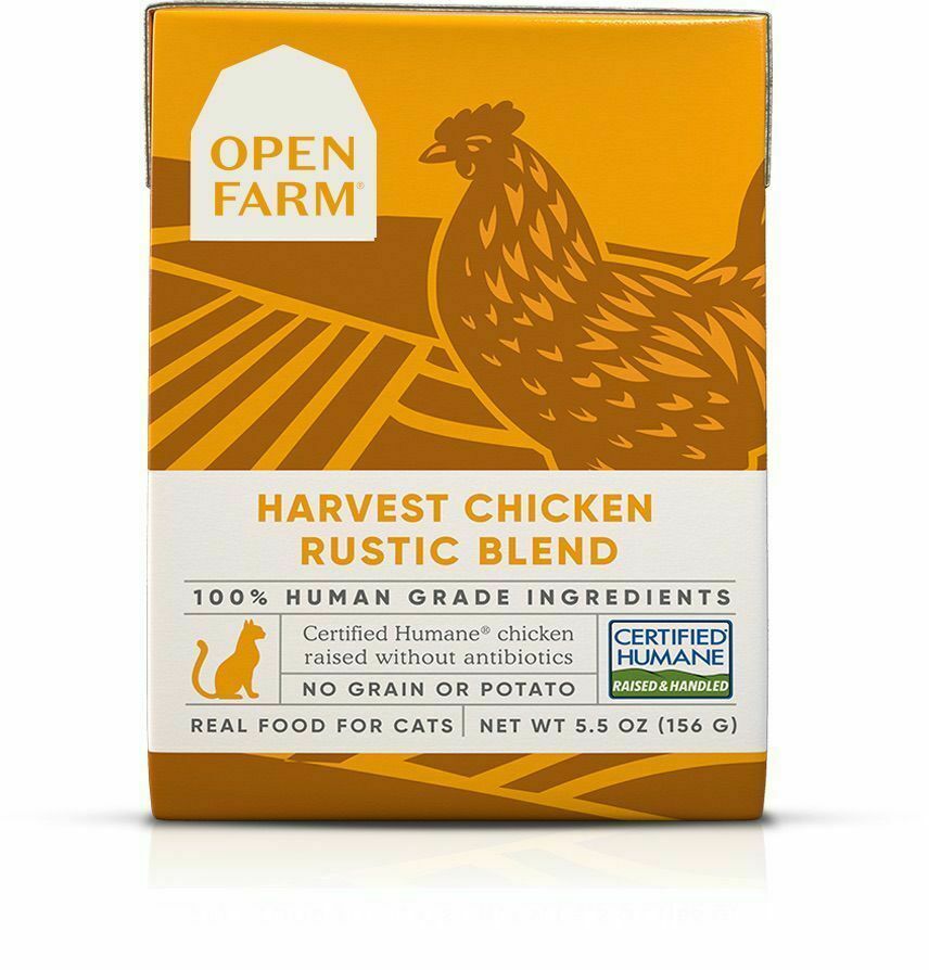Open Farm Harvest Chicken Rustic Blend Wet Cat Food, 5.5-oz image number null
