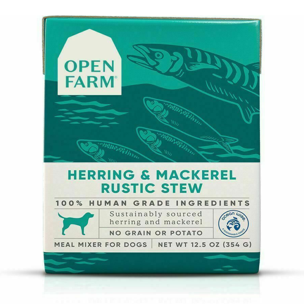 Open Farm Herring & Mackerel Rustic Blend Wet Dog Food, 12.5-oz image number null