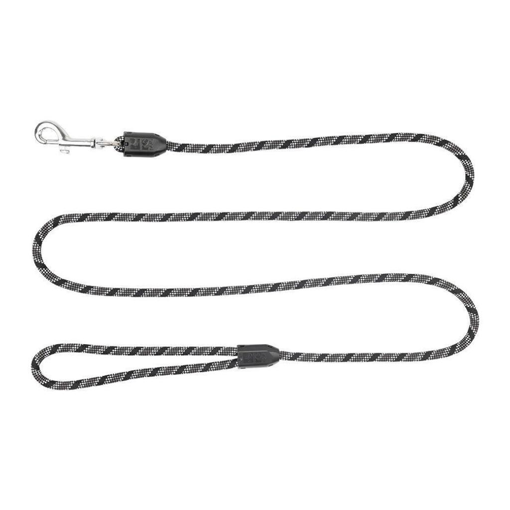 RC Pets 1/2"x5' Rope Dog Leash Black image number null