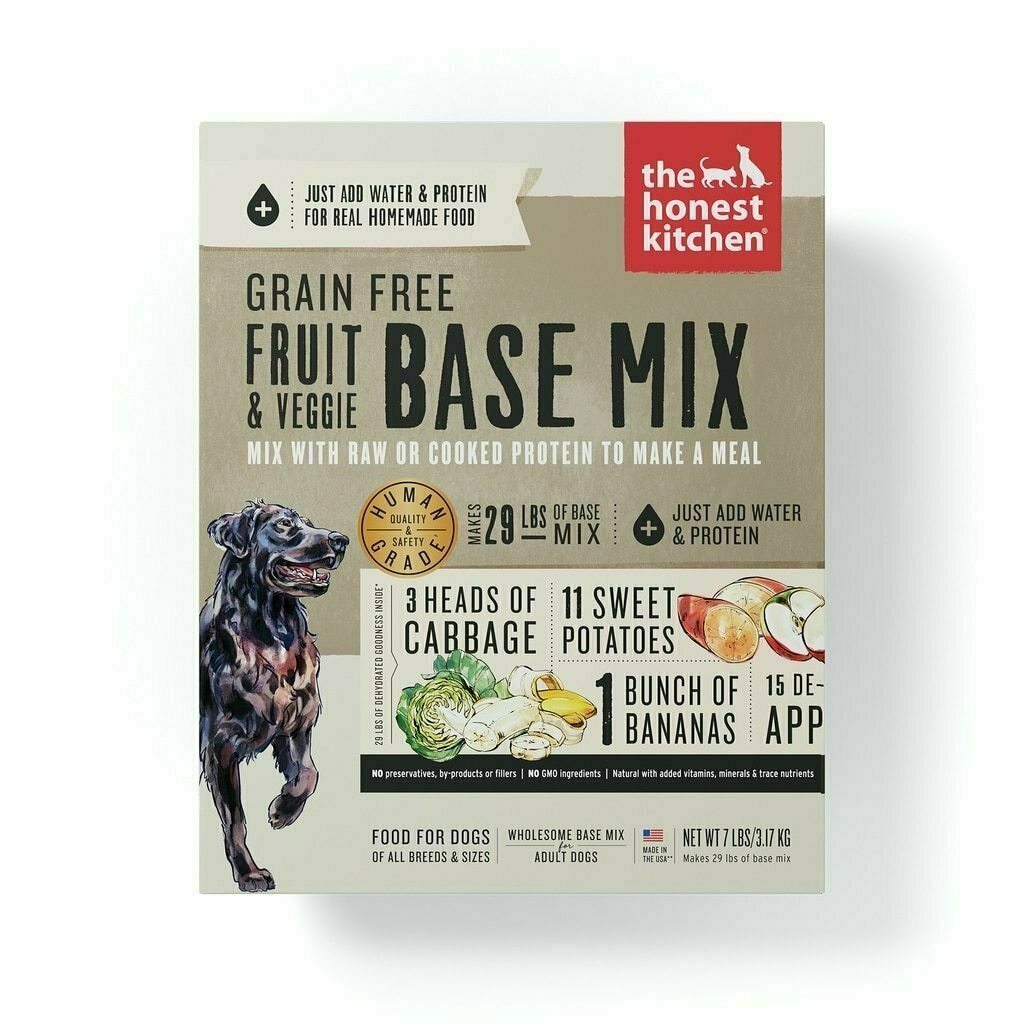 The Honest Kitchen Dehydrated Grain Free Fruit & Veggie Base Mix Recipe For Dogs, 7-lb image number null