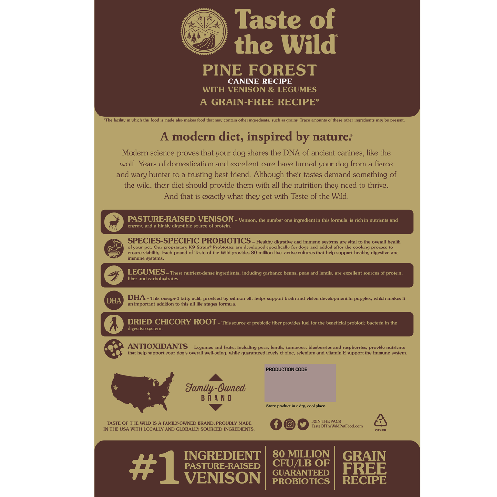 Pine Forest Canine Recipe, 5-lb image number null
