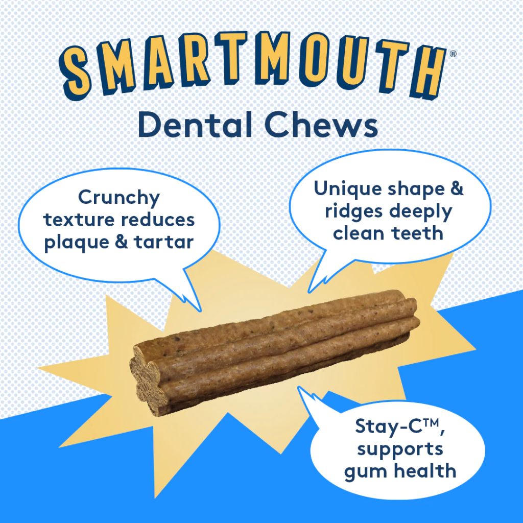 The Missing Link Smartmouth&trade; Dental Chews For Large/Extra Large Dogs 14 Count image number null