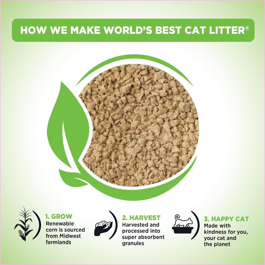 World's Best Comfort Care Unscented Original Clumping Corn Cat Litter image number null