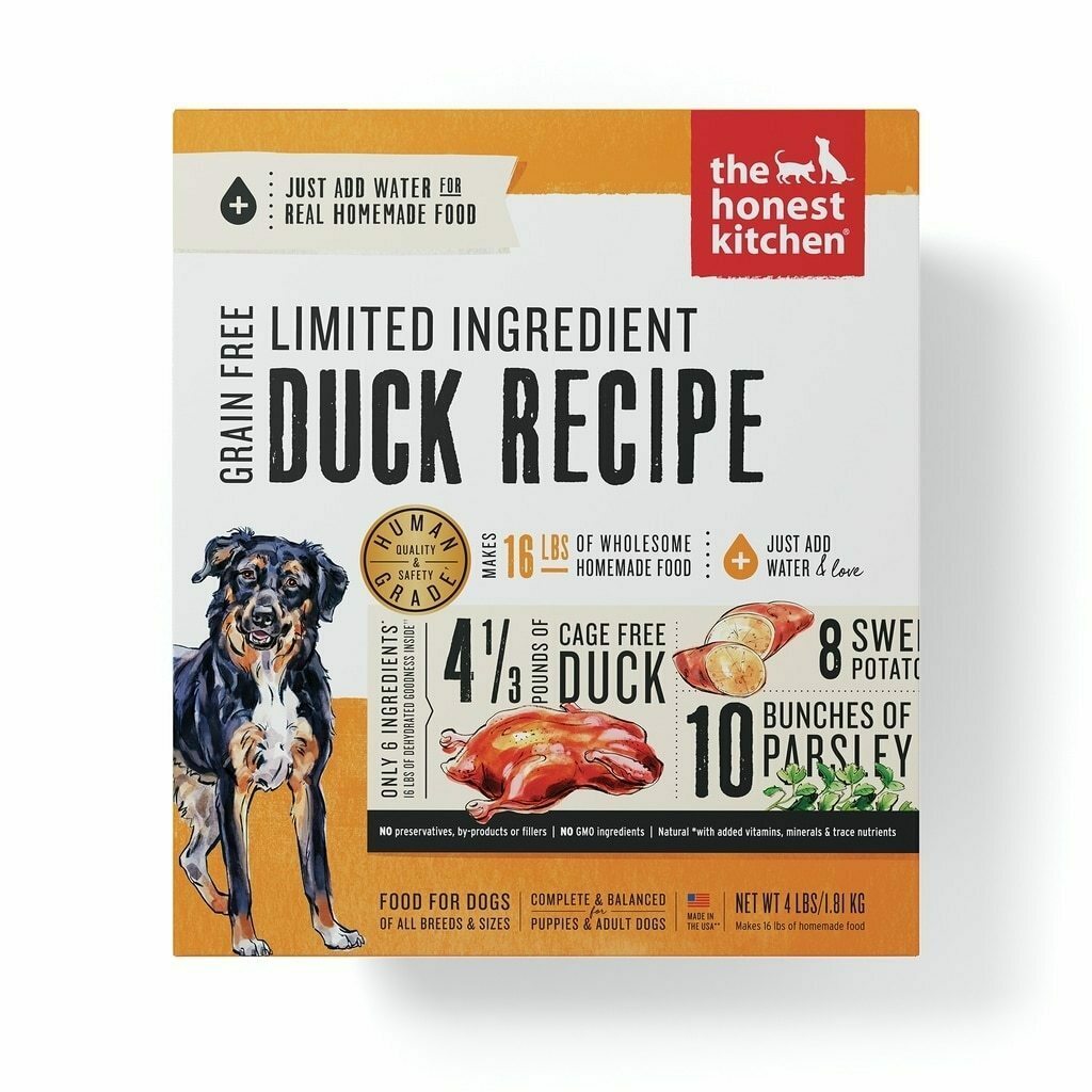 The Honest Kitchen Limited Ingredient Diet Duck Recipe Grain-Free Dehydrated Dog Food, 10-lb image number null